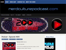 Tablet Screenshot of nerdculturepodcast.com